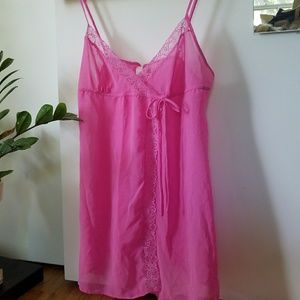 VS Sheer Fuschia Cami